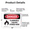 Signmission Flammable Liquids Stored Here Danger Sign, Plastic, 10in W x 7in L, 2PK OS-2PACK-DS-P-710-L-2012 - alternate 8